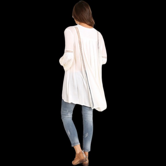 FREE PEOPLE 
Just The Two of Us Tunic In Ivory - Picture 5 of 5